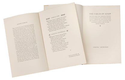 Officina Bodoni, Verona, text in Latin, Italian, English, one of the most beautiful of Mardesteig's productions with hand-colouring