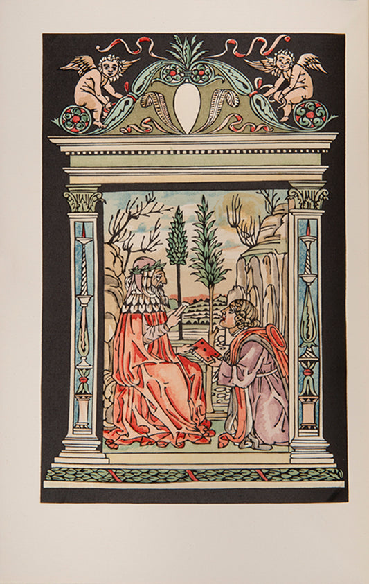 Officina Bodoni, Verona, text in Latin, Italian, English, one of the most beautiful of Mardesteig's productions with hand-colouring