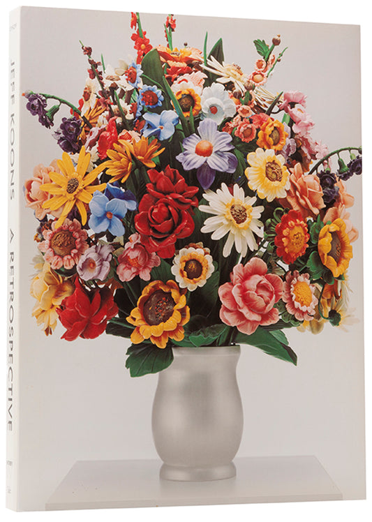 First edition of Jeff Koons: A Retrospective by Scott Rothkopf, signed by Koons on the title page.