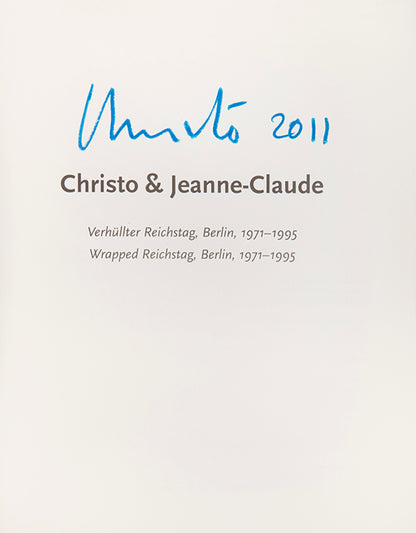A set of four first edition Christo books, each signed by Christo on the title page or half-title.