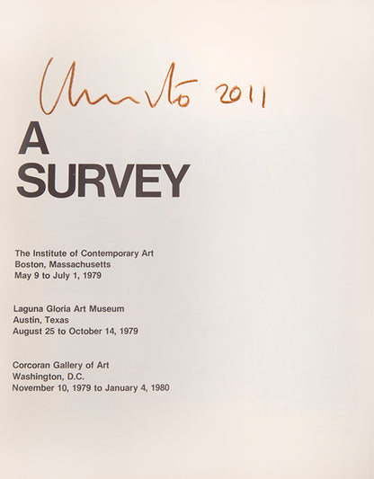 A set of four first edition Christo books, each signed by Christo on the title page or half-title.