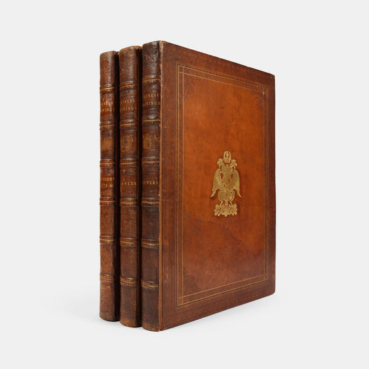 A sumptuous collection of 244 mounted watercolours depicting Chinese silkworm cultivation, birds, Asian fruits and flowers, exlibris Duke of Marlborough.