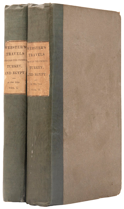 First edition of James Webster's Travels through the Crimea published in London in 1830.