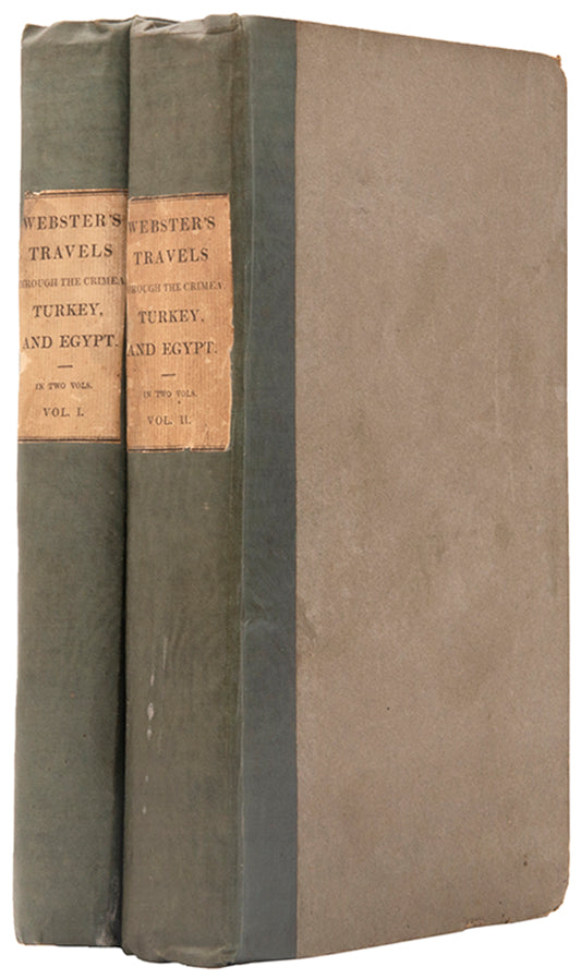 First edition of James Webster's Travels through the Crimea published in London in 1830.