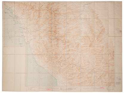A rare group of map sheets of the Hejaz from the pioneering Ordnance Survey of Arabia. The present sheets include Mecca and Jeddah.