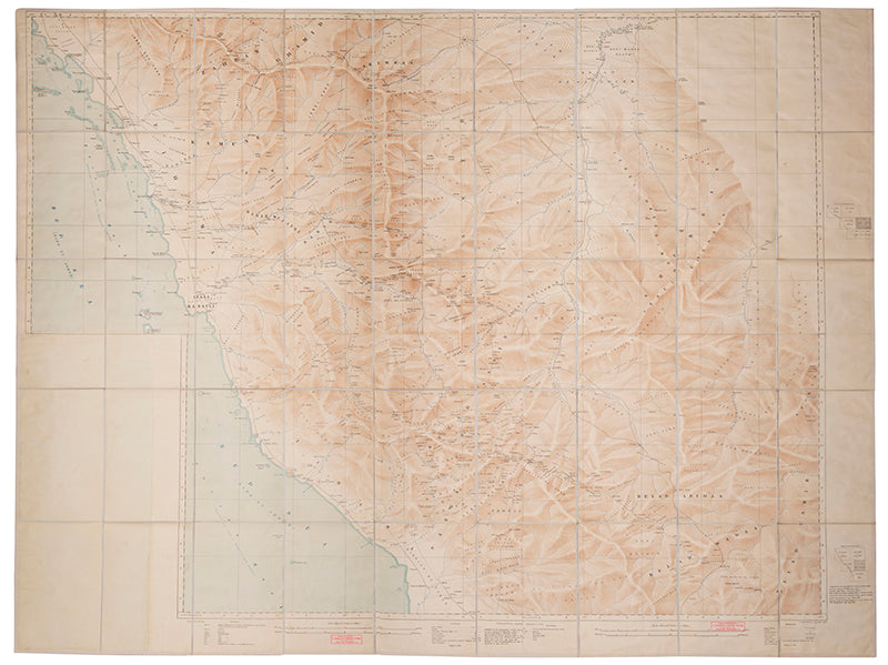 A rare group of map sheets of the Hejaz from the pioneering Ordnance Survey of Arabia. The present sheets include Mecca and Jeddah.