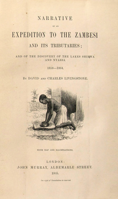 An expedition to expose the Portuguese slave traders and to find a way to establish a settlement for missions and commerce near the head of the Rovuma. 