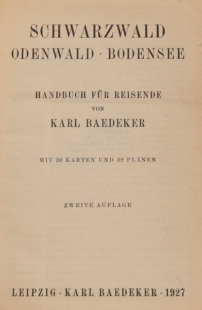 This second edition of this Baedeker's guide has a greatly expanded text from the first published in 1921. 