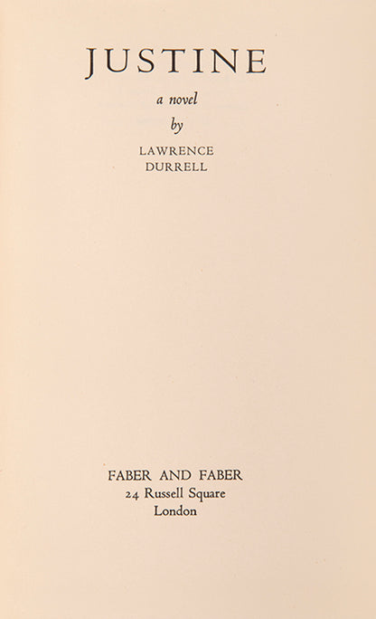 Set of first impressions of Lawrence Durrell's Alexandria Quartet published in London between 1957 and 1960.
