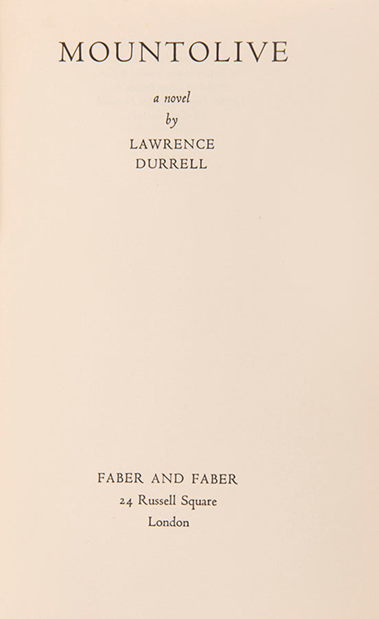 Set of first impressions of Lawrence Durrell's Alexandria Quartet published in London between 1957 and 1960.