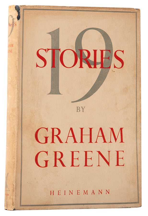 First edition of Nineteen Stories by Graham Greene in the unclipped dustjacket.  A post-war collection of stories, uncommon in the dustjacket.