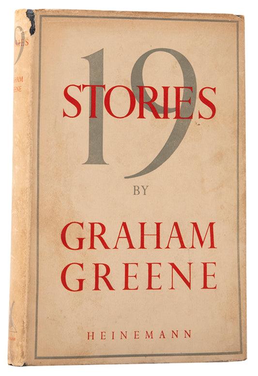 First edition of Nineteen Stories by Graham Greene in the unclipped dustjacket.  A post-war collection of stories, uncommon in the dustjacket.