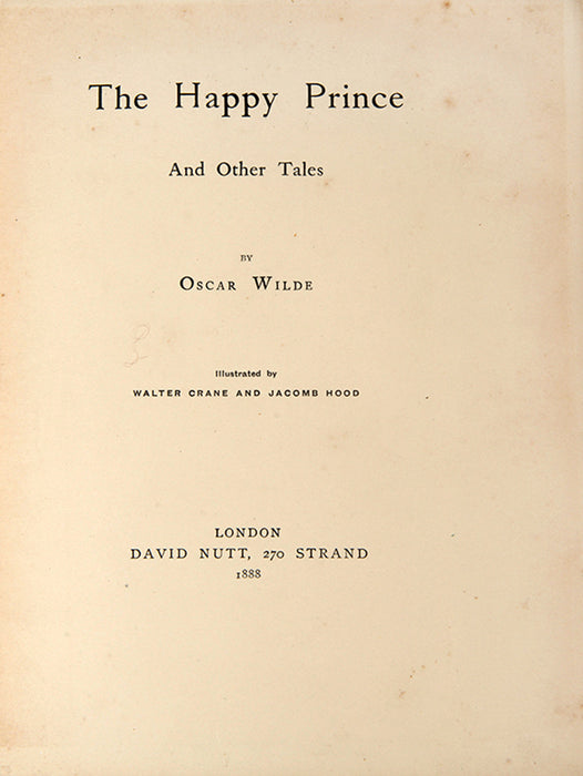 The Happy Prince and Other Tales.