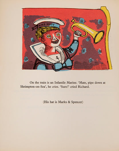 Rare. Hold Fast Yout Teeth by Edward Bawden inscribed to his daugher, Joanna, Christmas 1963. Nine stories written and illustrated by Bawden.