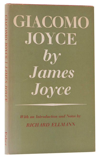 The first UK edition of Giacomo Joyce, but James Joyce, published in London in 1968.