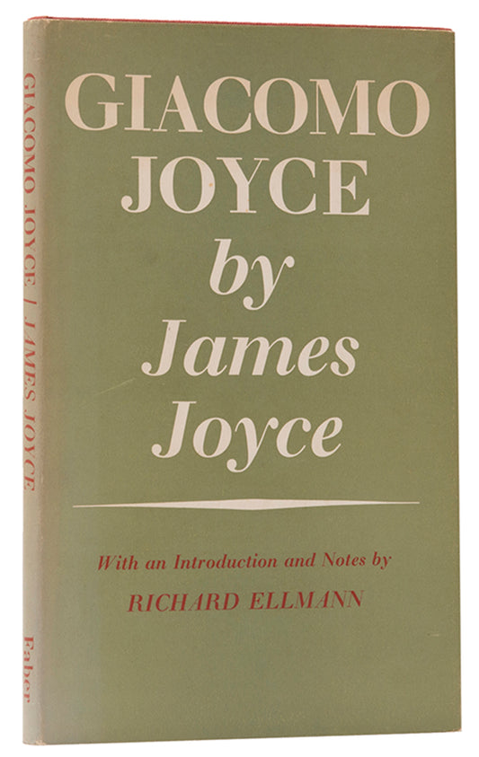 The first UK edition of Giacomo Joyce, but James Joyce, published in London in 1968.