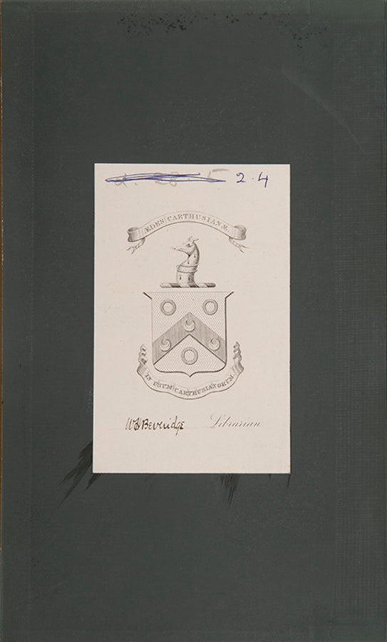 William Beveridge's copy of London Past and Present, with amorial bookplates to front pastedowns 