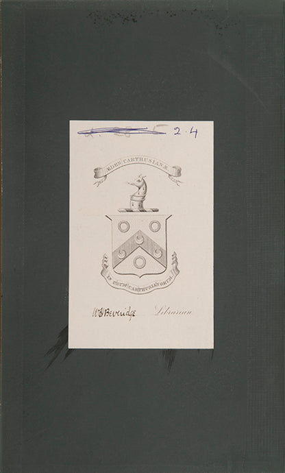 William Beveridge's copy of London Past and Present, with amorial bookplates to front pastedowns 