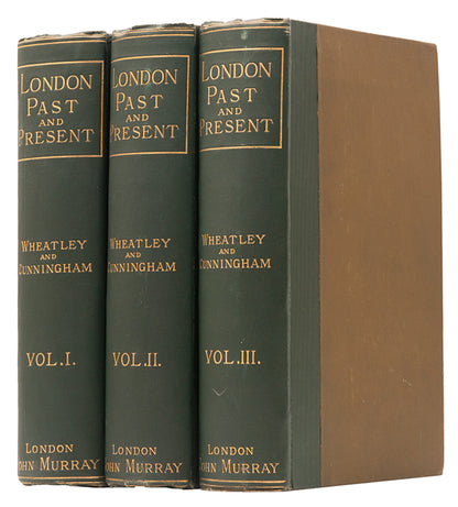 William Beveridge's copy of London Past and Present, with amorial bookplates to front pastedowns 