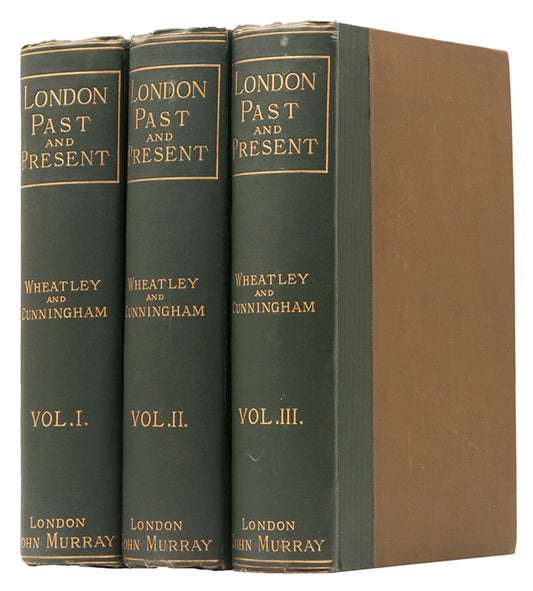 William Beveridge's copy of London Past and Present, with amorial bookplates to front pastedowns 