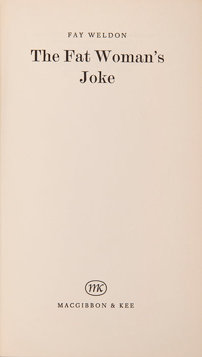 The Fat Woman's Joke [with] The Fat Woman's Joke 1966 typescript.