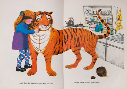 Rare in the dust-jacket, The Tiger who came to Tea was Judith Kerr's first book; Her preparatory sketches for the work are now held by the British Library
