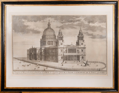 A pair of copper engravings, framed and glazed, 1724