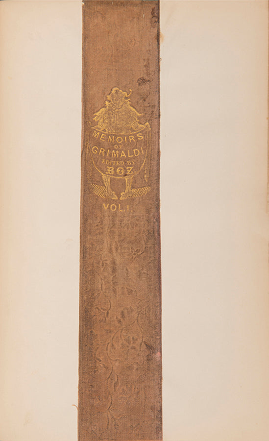 The first edition of Charles Dicken's Memoirs of Joseph Grimaldi, a comic actor and pantomimist who counted Lord Byron among his patrons