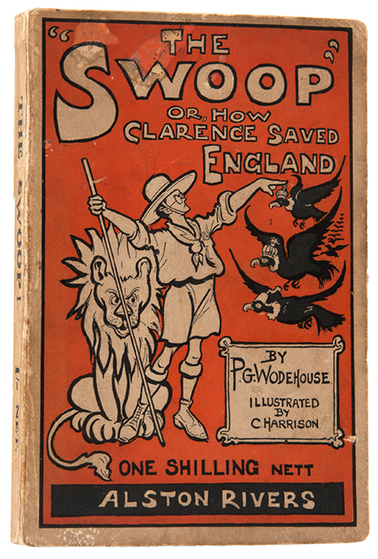 First edition of The Swoop by P.G. Wodehouse, published in 1909.