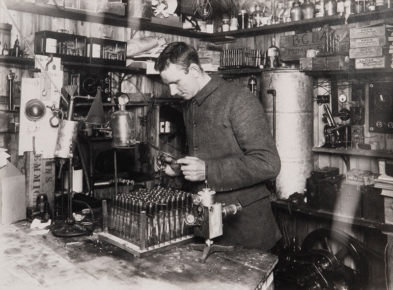 Simpson in his laboratory.