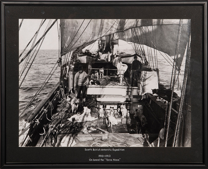 classic Ponting photograph from Captain Scott's Terra Nova expedition (1910-1913).