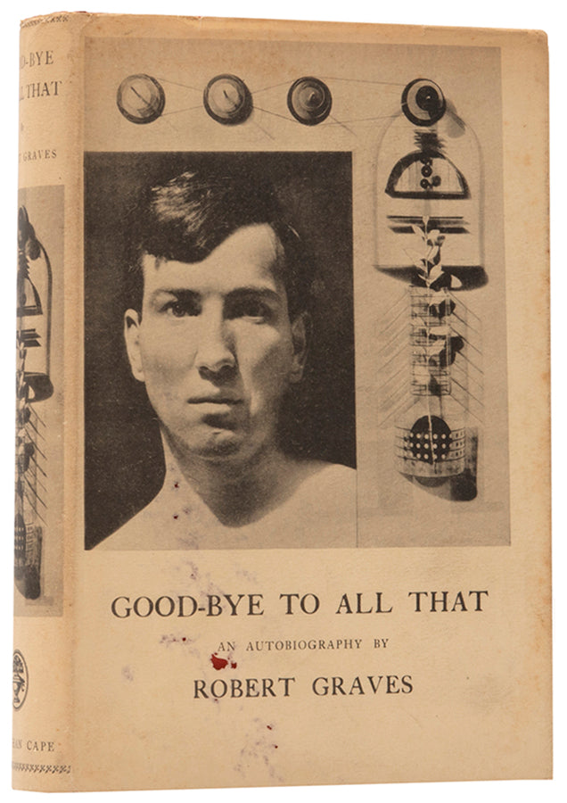 The first issue of Good-Bye to All That by Robert Graves, with the subsequently suppressed poem by Siegfried Sassoon and the reference to spiritualism