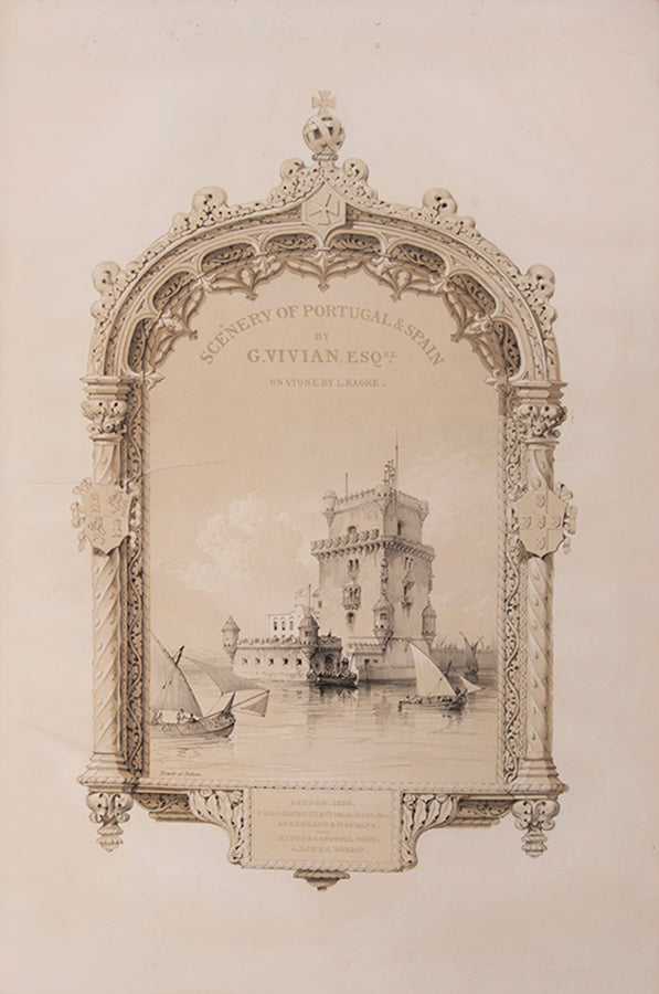 Scenery of Portugal and Spain by George Vivian, the sequel to his volume on Spain, with picturesque lithographs.
