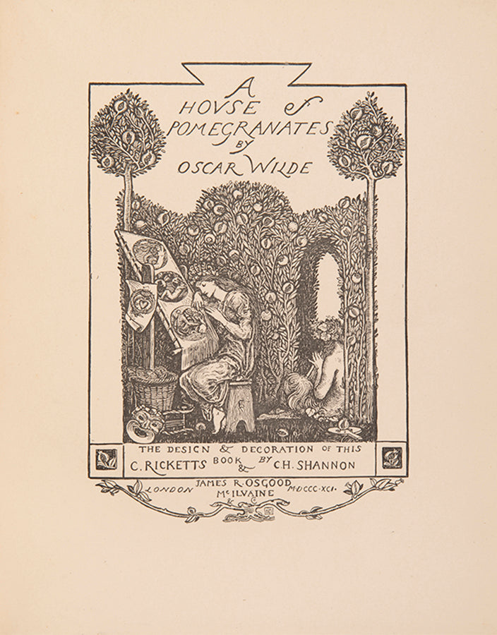 A House of Pomegranites by Oscar Wilde is a sequel to The Happy Prince and Other Tales, which he wrote for his two sons.  