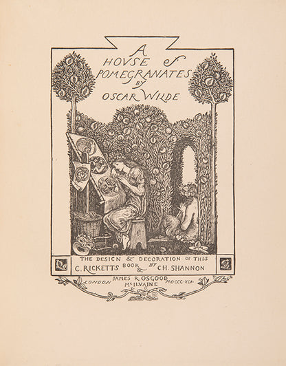 A House of Pomegranites by Oscar Wilde is a sequel to The Happy Prince and Other Tales, which he wrote for his two sons.  
