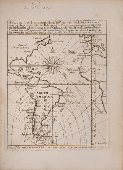 The preferred English first edition of Frezier's A voyage to the South Seas and along the coasts of Chile and Peru, with the added postscript by Edmund Halley.
