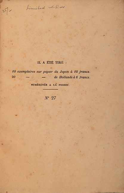 First and very limited French edition of the 18th century 'Cries of London' published in Paris in 1893.
