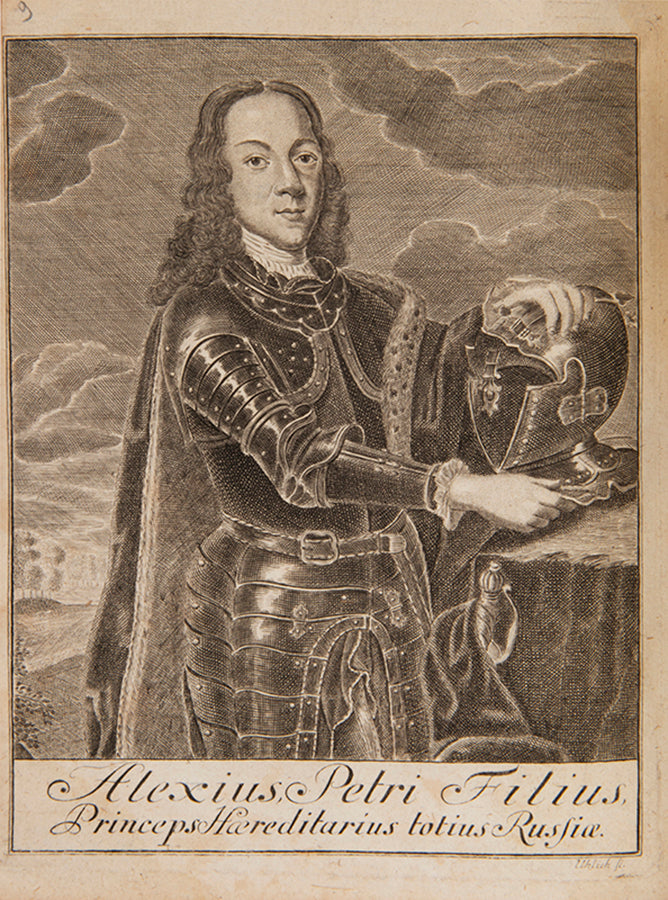 An important contemporary description of the developments of Russia under Peter the Great, with an early plan of the new city of St Petersburg.