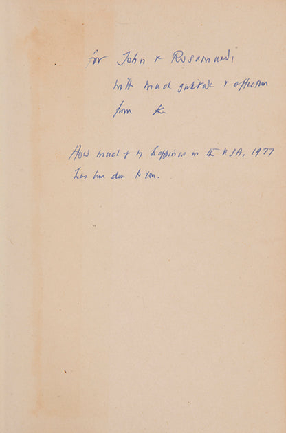 First US edition of Another Part of the Wood by Kenneth Clark, inscribed by the author.