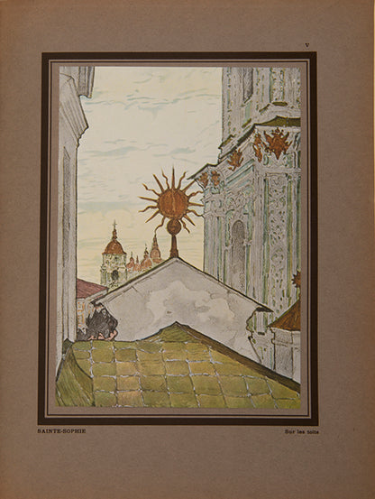 The scarce deluxe edition of Loukomski's Ville Sainte de Russie, an important work on Kyiv and the art of Ukrainian capital.
