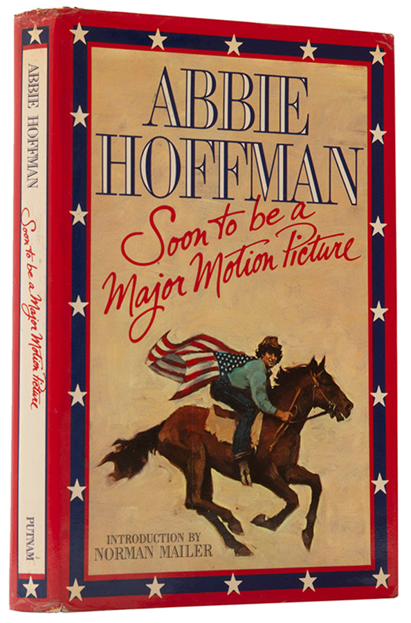 Review copy of Soon To Be A Major Motion Picture by Abbie Hoffman, inscribed by the author to John Leonard.