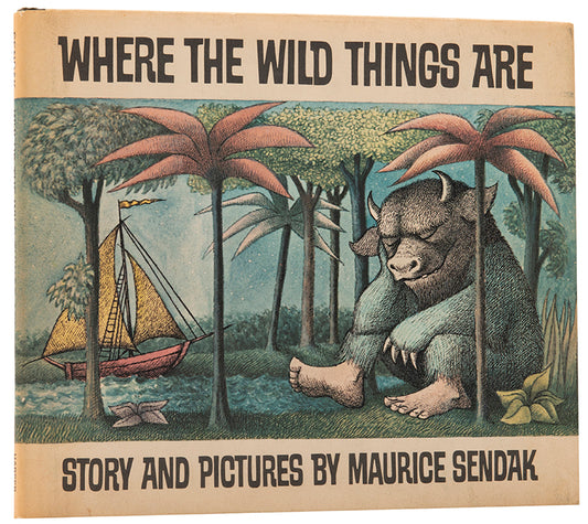 First edition of Where The Wild Things Are by Maurice Sendak in the first state dustjacket.