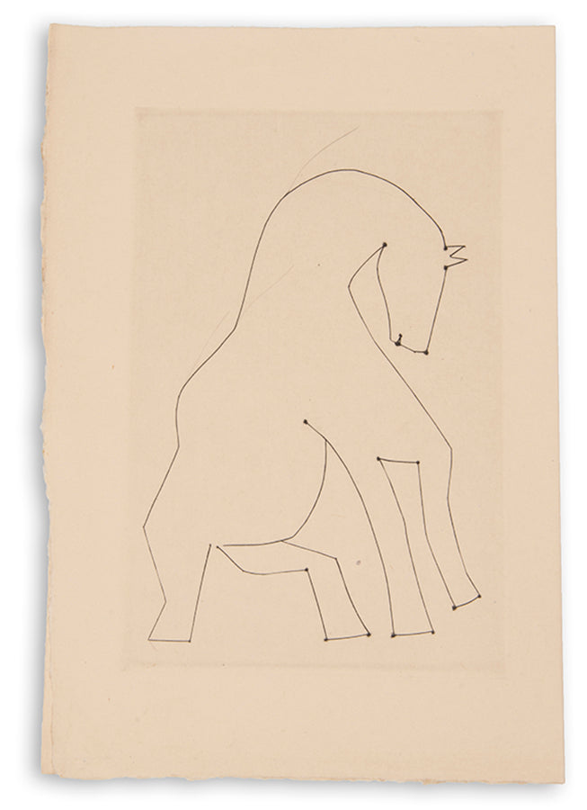 One of 52 copies of Chevaux de minuit, one of Picasso and Iliazd's most successful collaborations. 