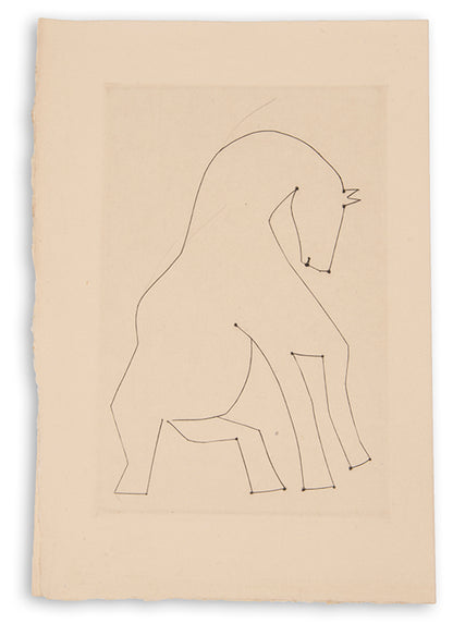 One of 52 copies of Chevaux de minuit, one of Picasso and Iliazd's most successful collaborations. 