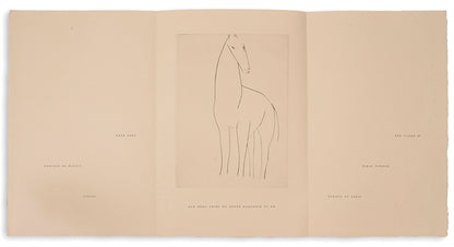 One of 52 copies of Chevaux de minuit, one of Picasso and Iliazd's most successful collaborations. 