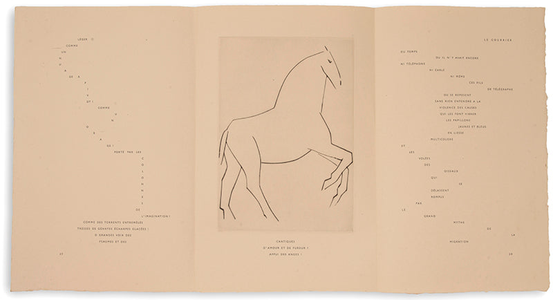 One of 52 copies of Chevaux de minuit, one of Picasso and Iliazd's most successful collaborations. 