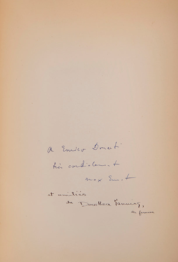 Limited edition of Max Ernst by Joe Bousquet and Michel Tapie, inscribed by Max Ernst and Dorothea Tanning.