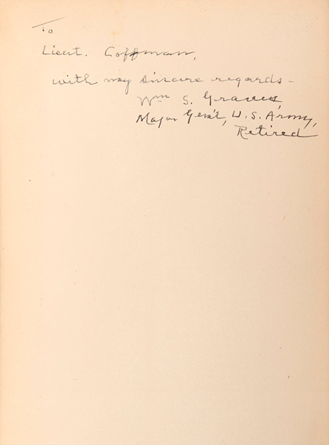First edition of America's Siberian Adventure by William S. Graves, inscribed by the author.