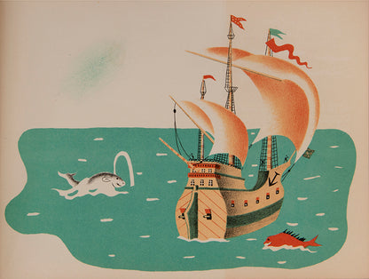 A fine example of Petite Histoire des Voyages with vivid illustrations by Nathalie Parain, one of the most successful Russian emigre illustrators.