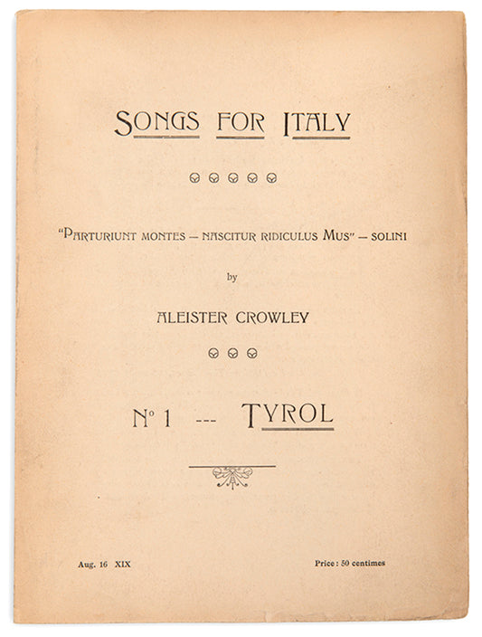 Songs for Italy.